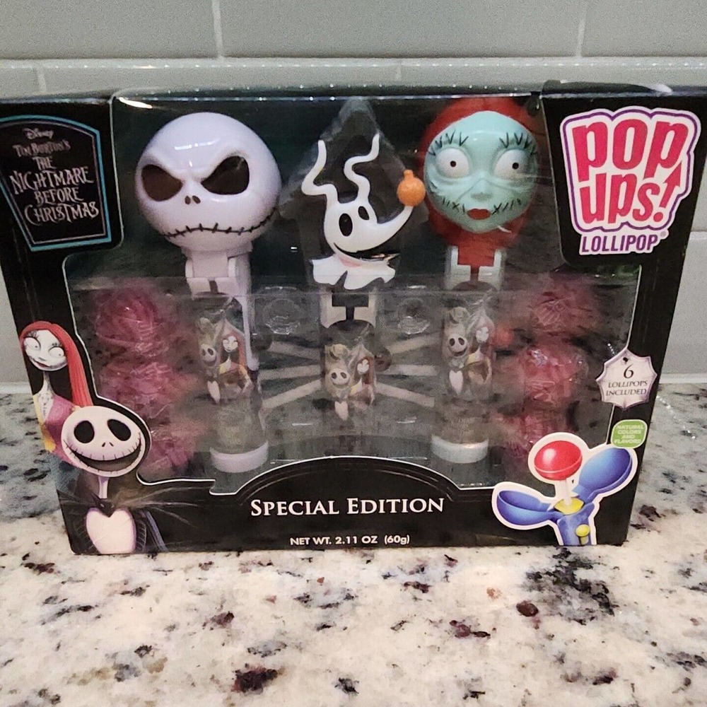 Nightmare Before Christmas Disney Lollipop Pop-Ups Set Special Edition New